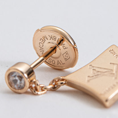 [LOXURA]STAR DIAMONDS EARRINGS GOLD