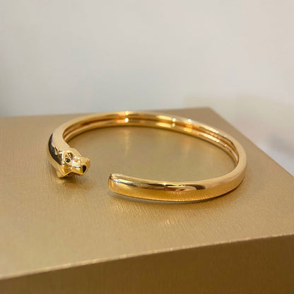 [LOXURA]PANTHERE GOLD OPEN BRACELET