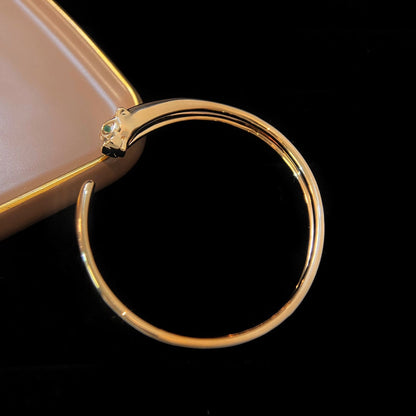 [LOXURA]PANTHERE GOLD OPEN BRACELET