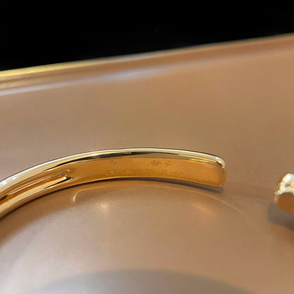 [LOXURA]PANTHERE GOLD OPEN BRACELET