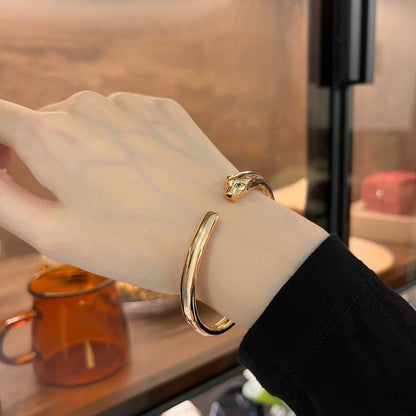 [LOXURA]PANTHERE GOLD OPEN BRACELET
