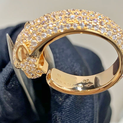 [LOXURA]PANTHERE PINK GOLD DIAMOND RING