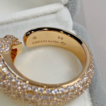 [LOXURA]PANTHERE PINK GOLD DIAMOND RING