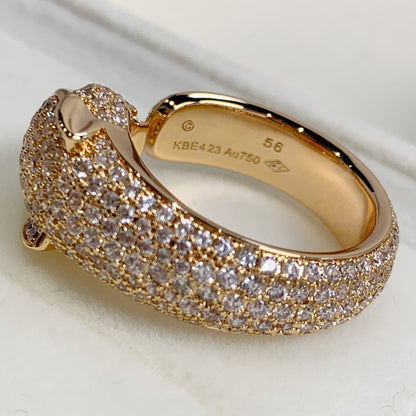 [LOXURA]PANTHERE PINK GOLD DIAMOND RING