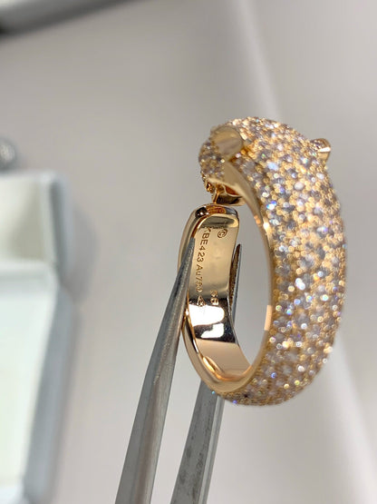 [LOXURA]PANTHERE PINK GOLD DIAMOND RING