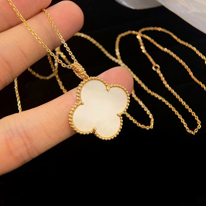 [LOXURA]CLOVER 25MM MOP LARGE PENDANT NECKLACE