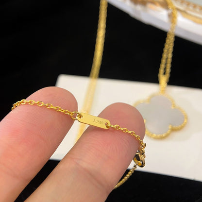 [LOXURA]CLOVER 25MM MOP LARGE PENDANT NECKLACE