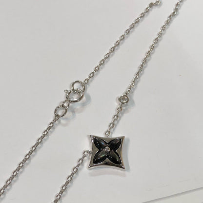 [LOXURA]STAR BLACK MOP NECKLACE