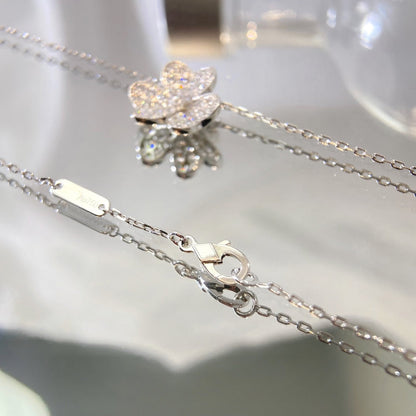 [LOXURA]FLOWER DIAMOND NECKLACE