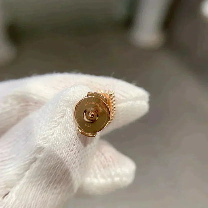 [LOXURA]HEART CARNELIAN STUD EARRINGS