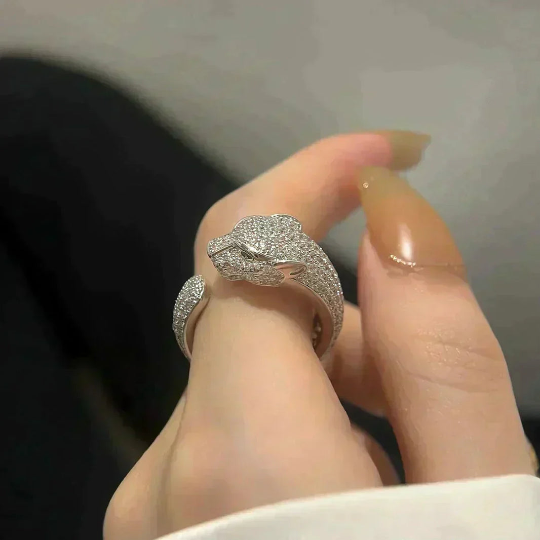 [LOXURA]PANTHERE 5.5MM ALL DIAMOND RING