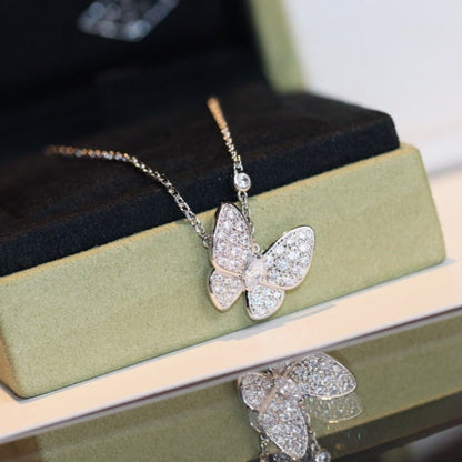 [LOXURA]BUTTERFLY DIAMOND NECKLACE