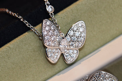 [LOXURA]BUTTERFLY DIAMOND NECKLACE