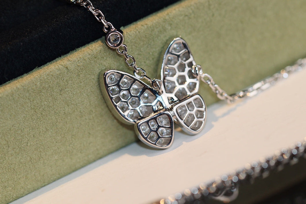 [LOXURA]BUTTERFLY DIAMOND NECKLACE