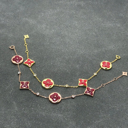 [LOXURA]STAR AND SUN CARNELIAN 4 MOTIFS 3 DIAMONDS
