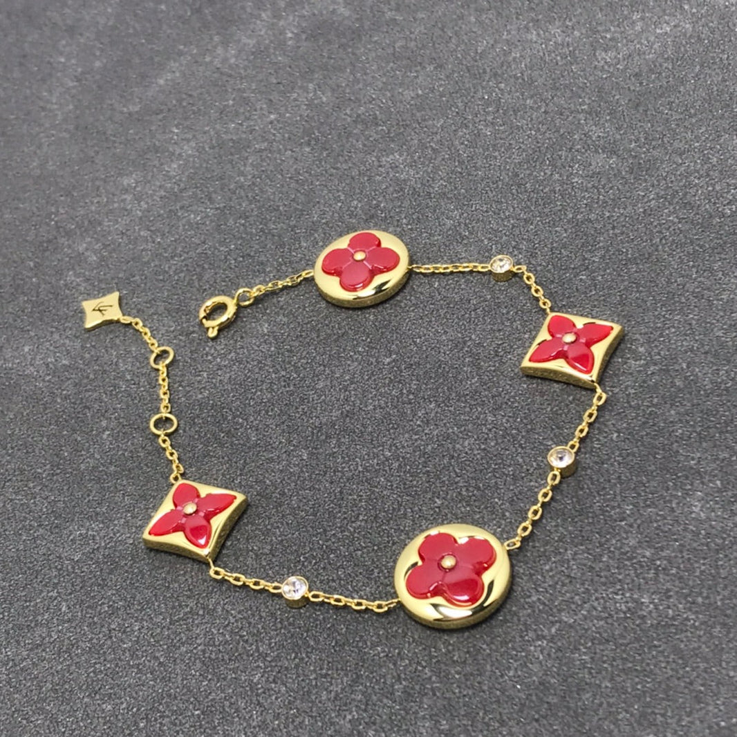 [LOXURA]STAR AND SUN CARNELIAN 4 MOTIFS 3 DIAMONDS