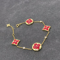 [LOXURA]STAR AND SUN CARNELIAN 4 MOTIFS 3 DIAMONDS
