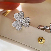 [LOXURA]CLOVER COMOS DIAMOND EARRINGS SILVER