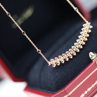 [LOXURA]CLASH PINK GOLD NECKLACE