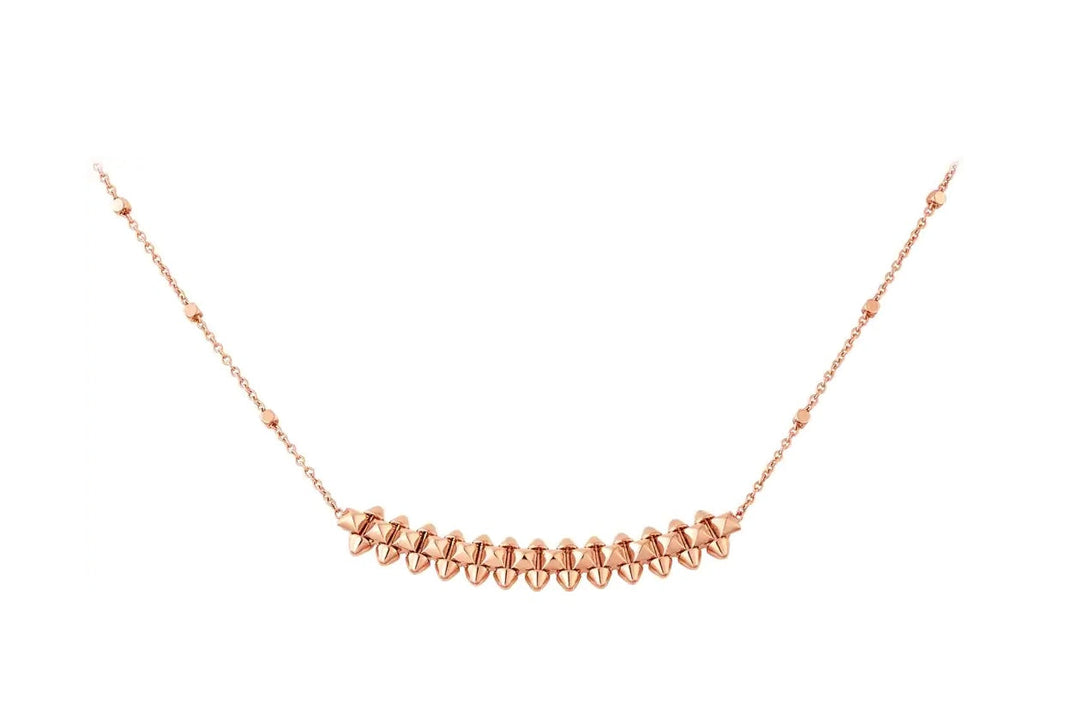 [LOXURA]CLASH PINK GOLD NECKLACE