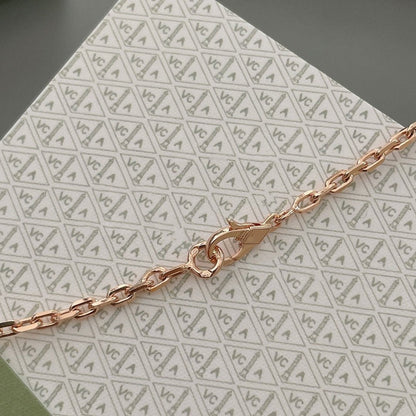 [LOXURA]LUCKY SPRING 15 MOTIFS ROSE GOLD NECKLACE