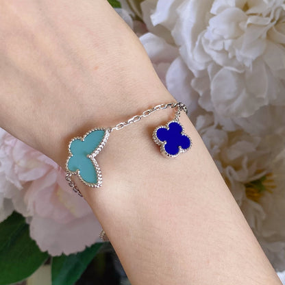 [LOXURA]LUCKY SPRING SILVER BRACELET 4 MOTIF