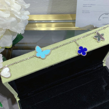 [LOXURA]LUCKY SPRING SILVER BRACELET 4 MOTIF