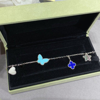[LOXURA]LUCKY SPRING SILVER BRACELET 4 MOTIF