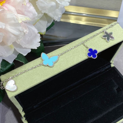 [LOXURA]LUCKY SPRING SILVER BRACELET 4 MOTIF