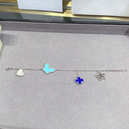 [LOXURA]LUCKY SPRING SILVER BRACELET 4 MOTIF