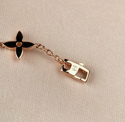 [LOXURA]STAR AND SUN 7 MOTIFS GOLD BRACELET