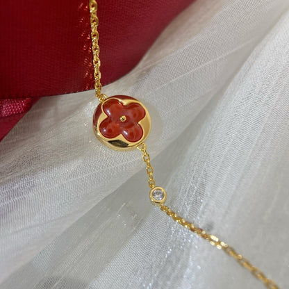 [LOXURA]SUN PEDANT CARNELIAN BRACELET