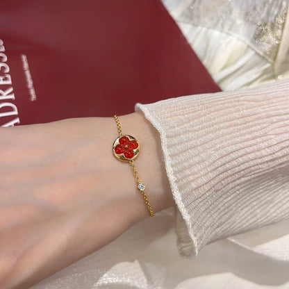 [LOXURA]SUN PEDANT CARNELIAN BRACELET