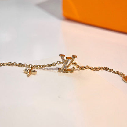 [LOXURA]LOGO STAR MOTIF GOLD BRACELET