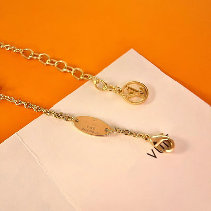 [LOXURA]LOGO STAR MOTIF GOLD BRACELET