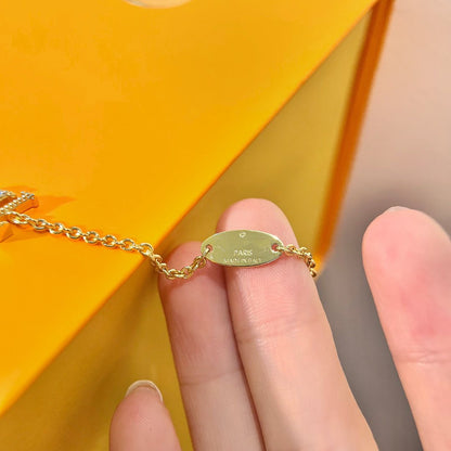 [LOXURA]LOGO STAR MOTIF GOLD BRACELET