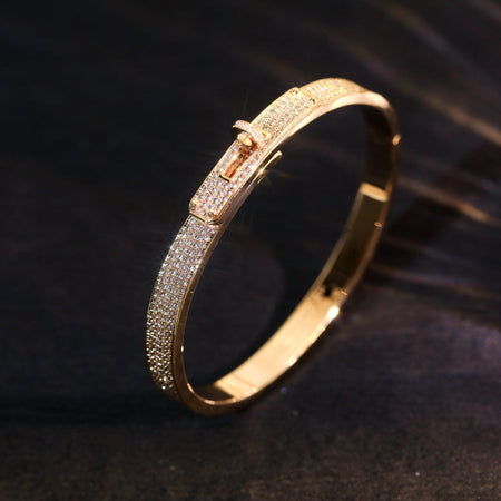 [LOXURA]KELLY BRACELET DIAMOND PAVED