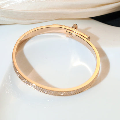 [LOXURA]KELLY BRACELET DIAMOND PAVED
