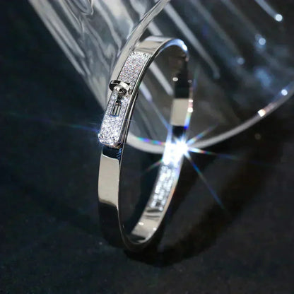 [LOXURA]KELLY SILVER DIAMOND BRACELET
