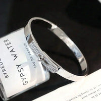 [LOXURA]KELLY SILVER DIAMOND BRACELET