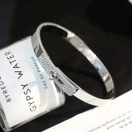 [LOXURA]KELLY SILVER DIAMOND BRACELET