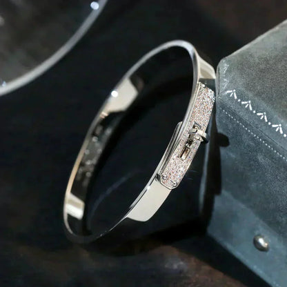[LOXURA]KELLY SILVER DIAMOND BRACELET