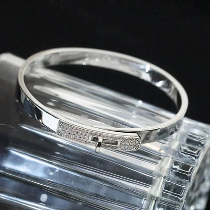 [LOXURA]KELLY SILVER DIAMOND BRACELET