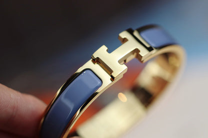 [LOXURA]H BRACELET 12MM BLUE GRAY