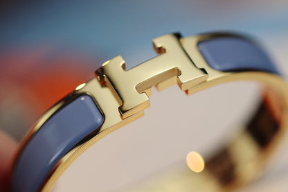 [LOXURA]H BRACELET 12MM BLUE GRAY