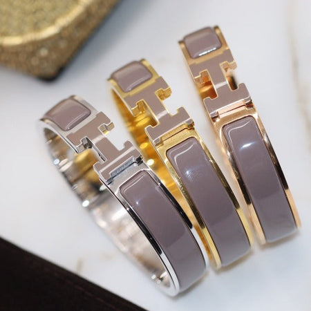 [LOXURA]H BRACELET 12MM BROWN