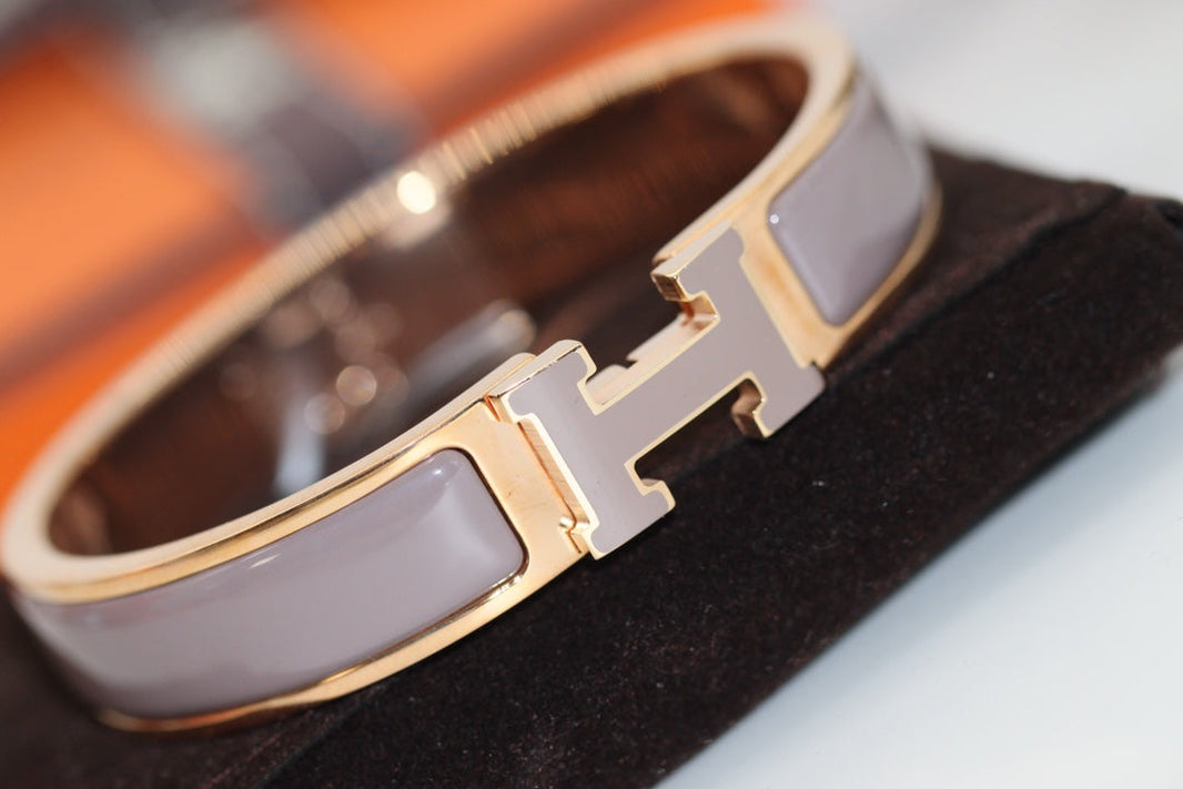 [LOXURA]H BRACELET 12MM BROWN