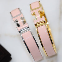 [LOXURA]H BRACELET 12MM PINK