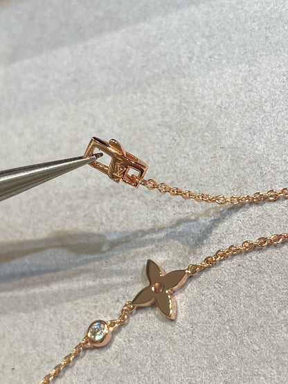 [LOXURA]STAR DIAMOND PINK GOLD BRACELET
