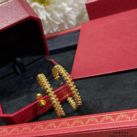 [LOXURA]CLASH LARGE HOOP EARRINGS